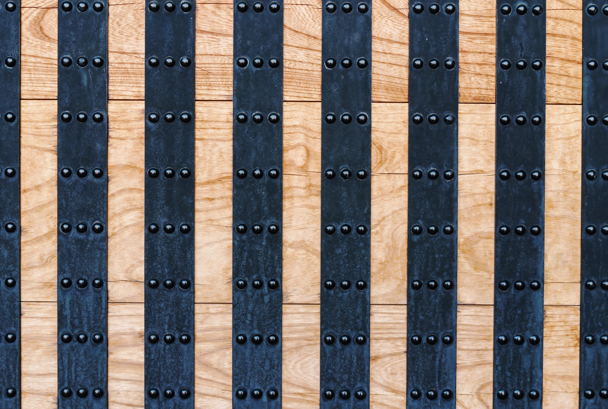 old wooden and metal door